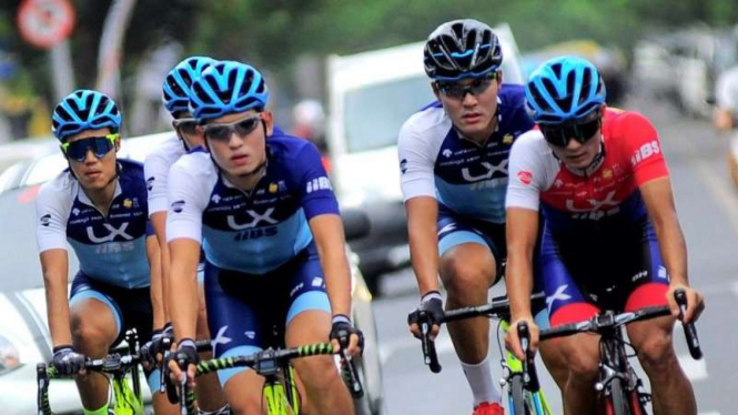 Beberapa pembalap International Tour de Ijen Banyuwangi menjajal rute.