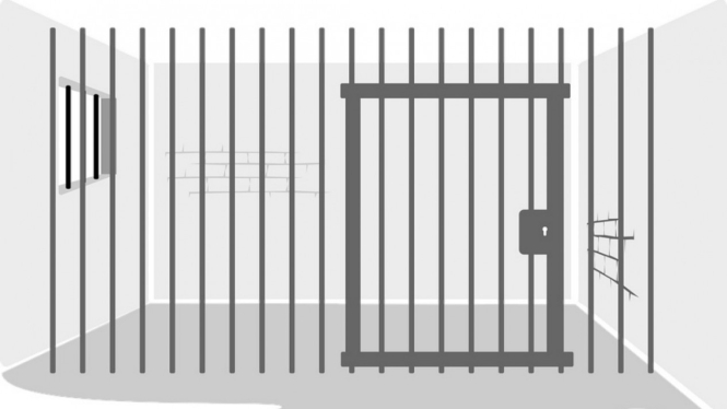 Ilustrasi penjara.