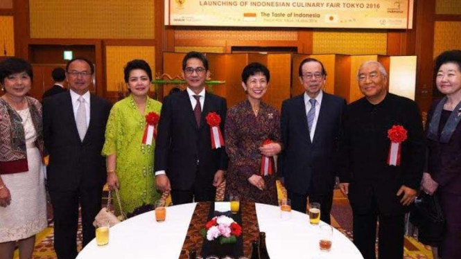KBRI Tokyo saat pembukaan Festival Kuliner Indonesia di Tokyo.