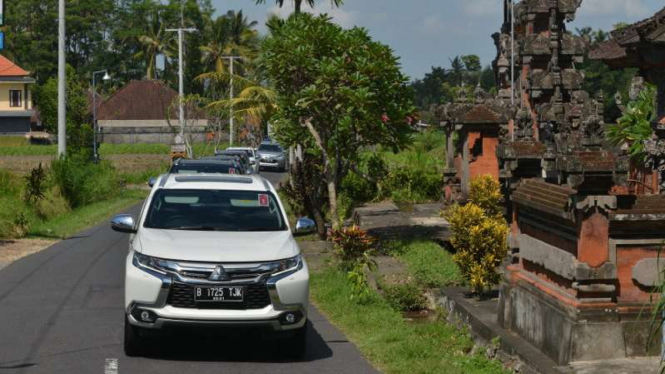 Uji berkendara All New Pajero Sport di Bali.