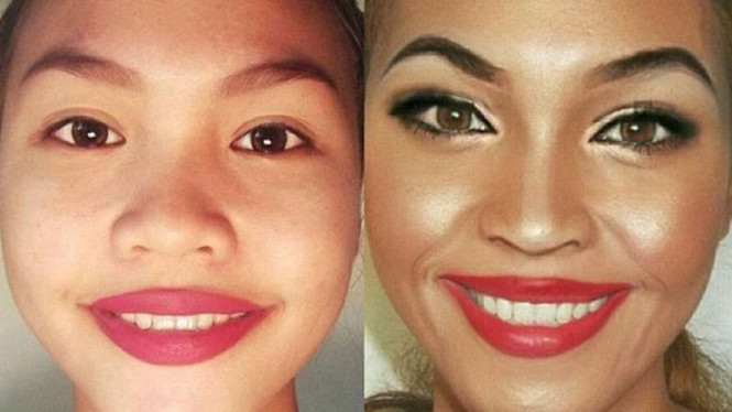 Letisha bertransformasi jadi Beyonce