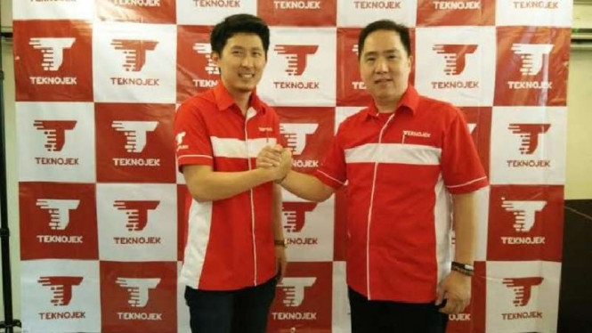 Peluncuran TeknoJek di Jakarta, Kamis (19/05/2016).