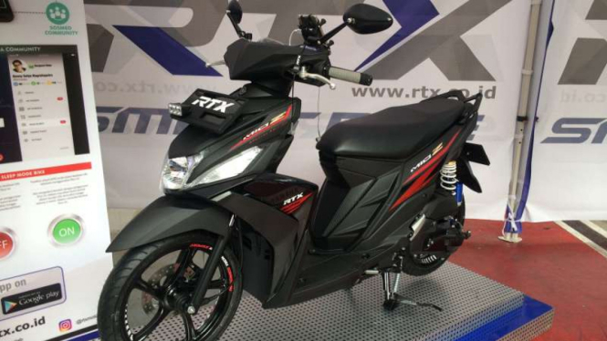 Yamaha Mio Z yang sudah dilengkapi dengan aksesori RTX.