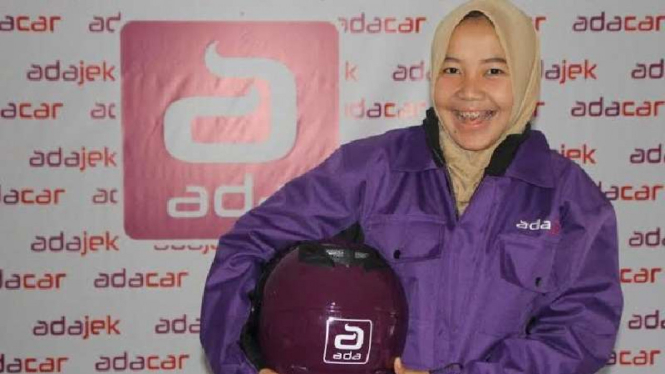 Salah satu pengemudi AdaJek
