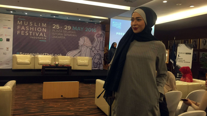 Konferensi pers Muslim Fashion Festival di Jakarta