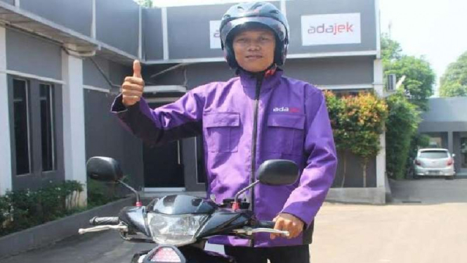 Salah satu pengemudi AdaJek