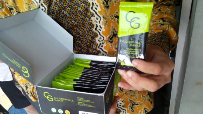Minuman klorofil produk MLM yang dilaporkan ke polisi.