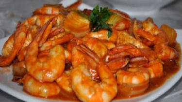 Udang asam manis.