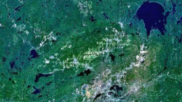 Kawah Sudbury yang terdampak meteor di masa lalu