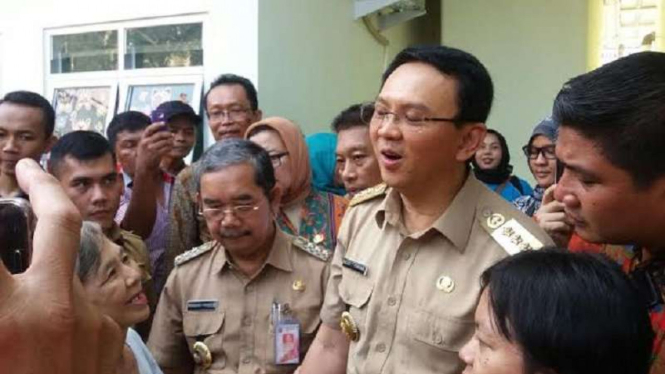 Gubernur DKI Jakarta, Basuki Tjahaja Purnama alias Ahok.