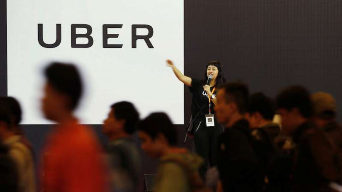Seleksi ojek motor logo Uber