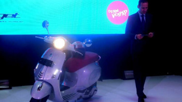 Peluncuran empat produk Piaggio-Vespa di Jakarta, Rabu, 25 Mei 2016.