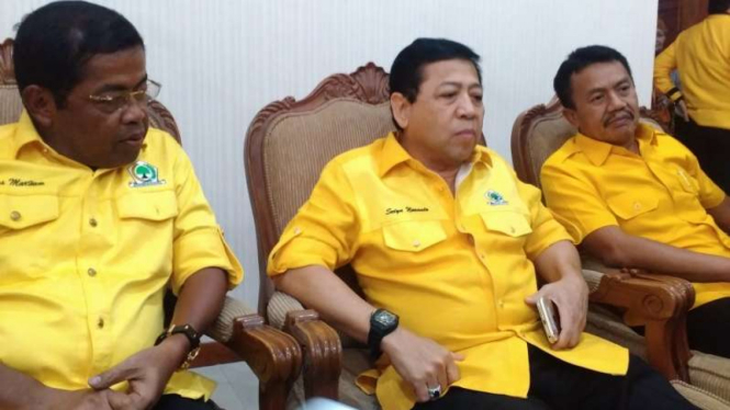Idrus Marham bersama Setya Novanto.