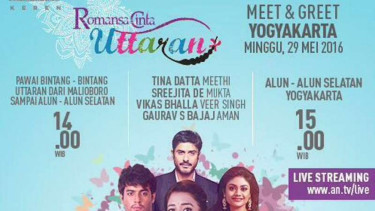 Uttaran sambangi Yogjakarta dan Jakarta
