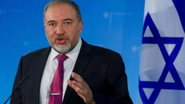 Avigdor Lieberman saat menjadi Menteri Luar Negeri Israel pada 2014.