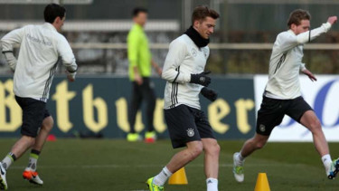 Timnas Jerman dalam sesi latihan