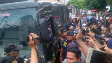 Jessica Kumala Wongso tiba di Rutan Pondok Bambu, Jumat, 27 Mei 2016.