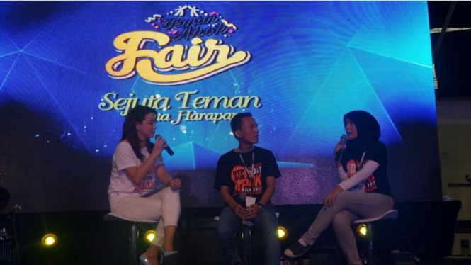 Relawan Teman Ahok dalam talkshow Teman Ahok Fair, Minggu (29/5/2016)