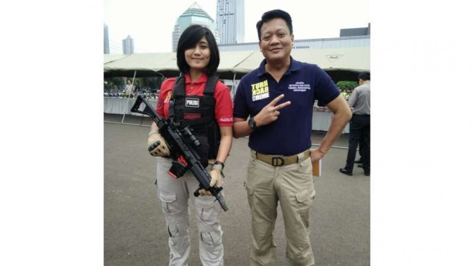Bripda Suci Amalia, tim Jaguar Polresta Depok Jawa Barat