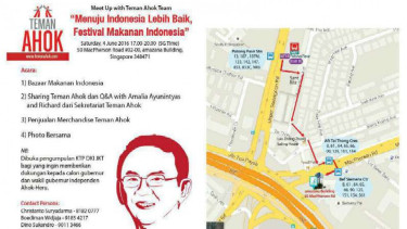 Undangan Teman Ahok di Singapura.