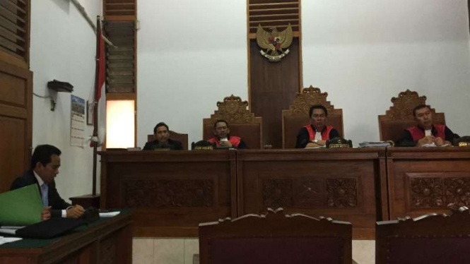 Suasana sidang gugatan perdata Fahri Hamzah pada PKS di PN Jakarta Selatan
