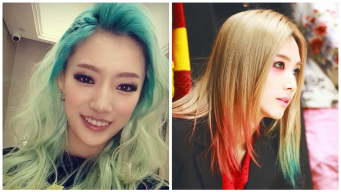 Artis Korea Berambut Ombre
