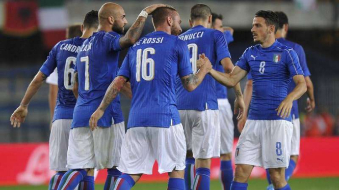 Para pemain Timnas Italia.