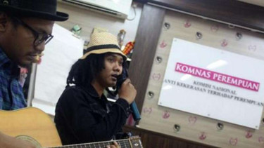 Penyanyi Reggae Dio Prasetyo di Komnas Perempuan