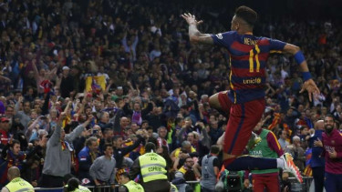 Penyerang Barcelona, Neymar.