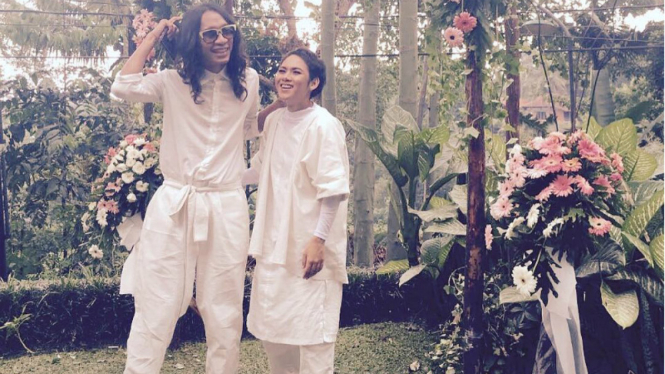 Aming dan Evelyn saat menikah