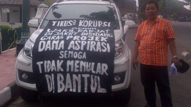 Pensiunan Satpol PP Pemkab Bantul, Ngadiyo.