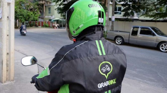 Driver Grab Bike (Foto Ilustrasi).