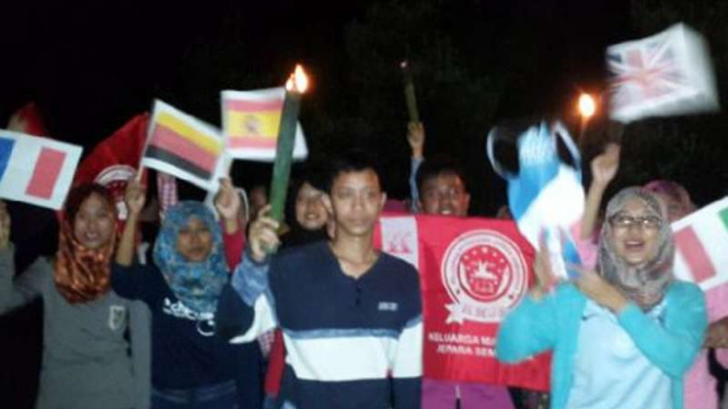 Mahasiswa Universitas Islam Negeri (UIN) Walisongo jelang Piala Eropa 2016