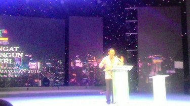 Gubernur DKI Jakarta Basuki Tjahaja Purnama buka Jakarta Fair Kemayoran 2016.