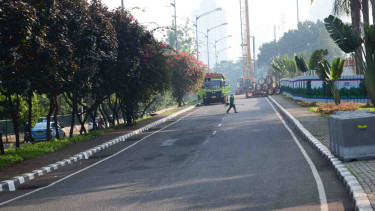 Penutupan Jalur Cepat Semanggi