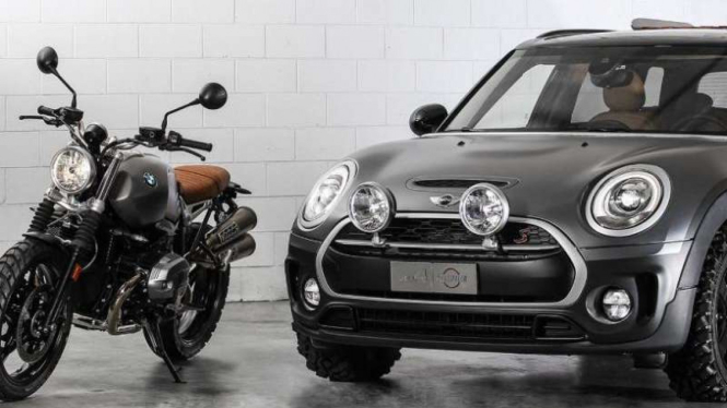 Motor dan mobil bergaya Scrambler