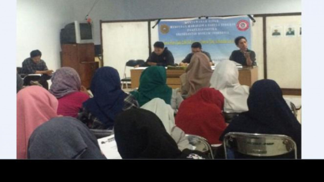 Hari pertama saat berlangsungnya Mubes HIMSI UMI, Makassar.