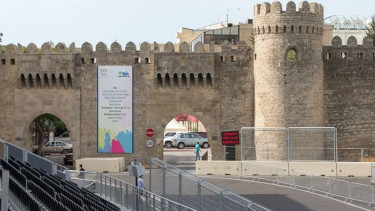 Tribun penonton Sirkuit Baku, Azerbaijan.