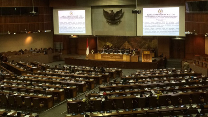 Ruang Sidang Paripurna DPR.