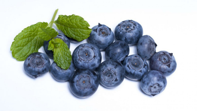 Buah blueberry.