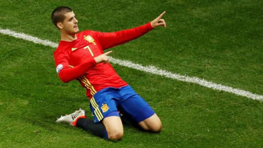 Penyerang Spanyol, Alvaro Morata