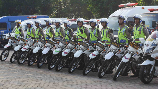 Apel Gabungan Pengendalian Arus Mudik dan Arus Balik Lebaran 2016