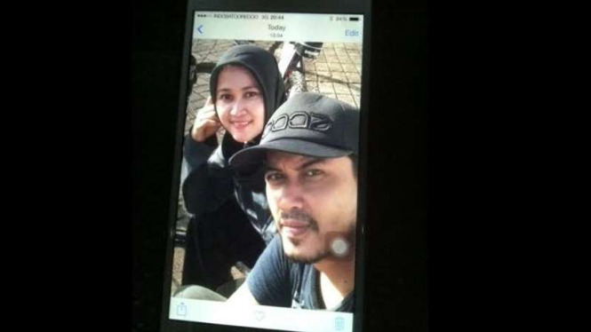 Foto Hidayat dan Rita, pasangan suami istri pembuat vaksin palsu di Bekasi.