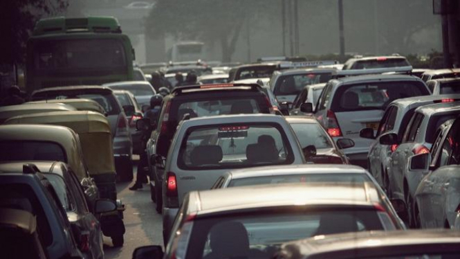 Macet saat mudik.