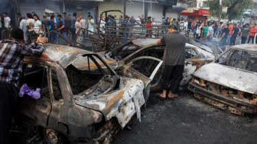 Lokasi bom Baghdad yang menewaskan ratusan warga, Minggu (4/7/2016)