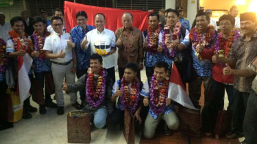 Tim Bumi Siliwangi tiba di Indonesia.