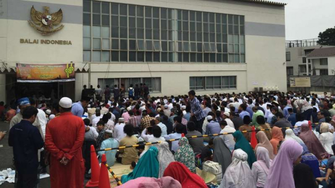 Salat Ied di KBRI Tokyo.