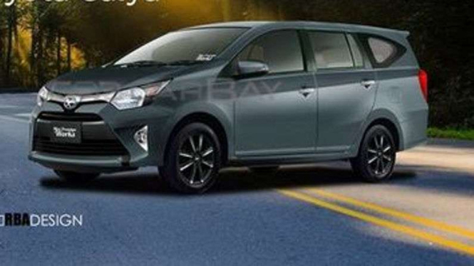 Rendering Toyota Calya.