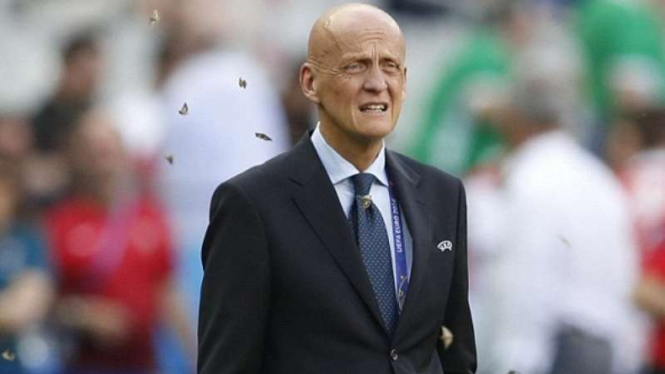 Ketua Komite Wasit UEFA, Pierluigi Collina.