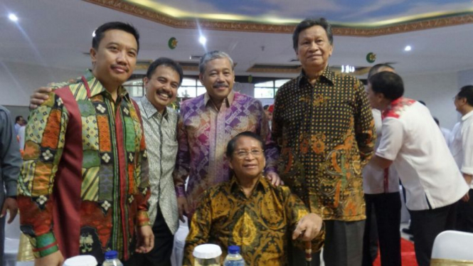 Lima Menpora bertemua di acara Halal Bi Halal